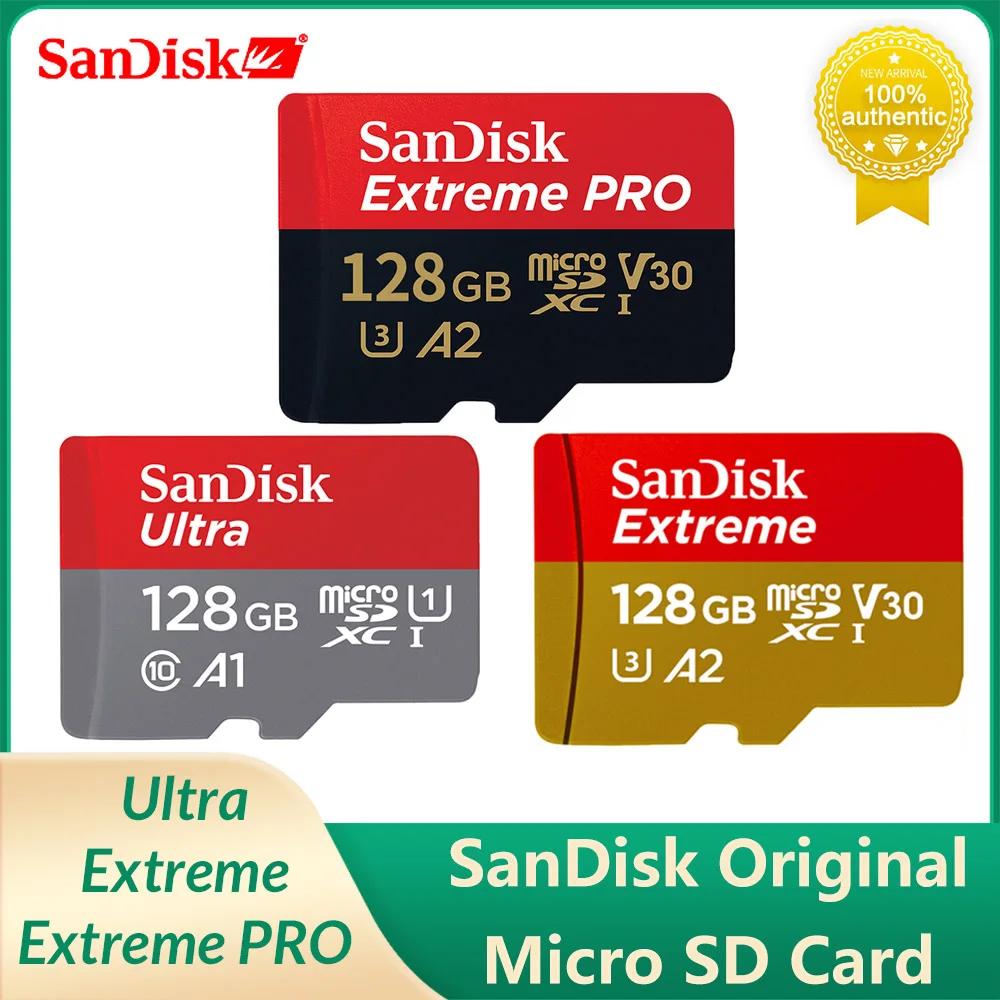 SanDisk ī޶ DJI п  ũ SD ī ޸ ī, ͽƮ C10 V30 U3 4K UHD TF ī, 64GB, 128GB, 256GB